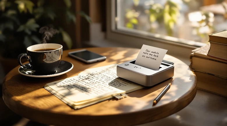 Mobilen Notizblock Schriftsteller