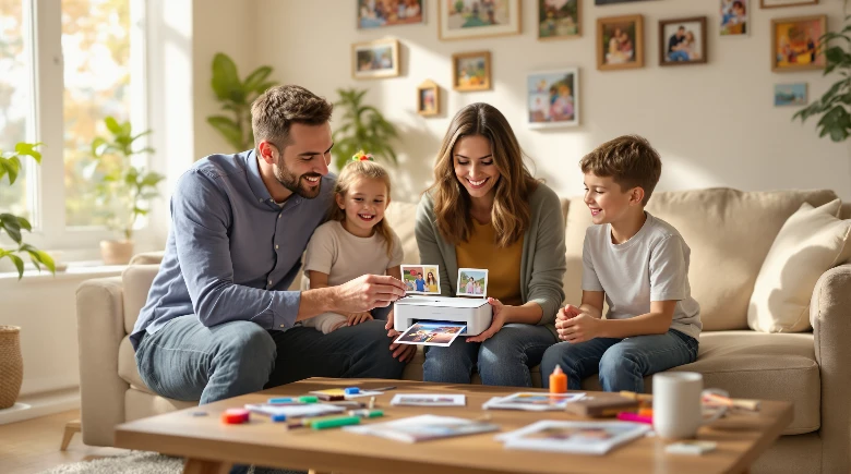 Minidrucker Familienkreativität